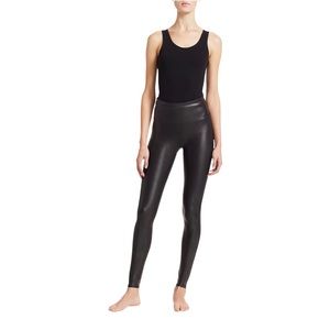 SPANX Black Faux Leather Leggings